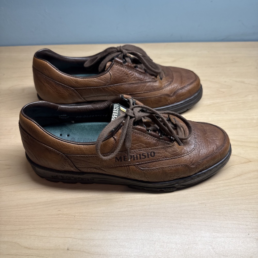 Mephisto Runoff Women's 8 Brown Leather Air-Jet Bag System Comfort Walking Shoes